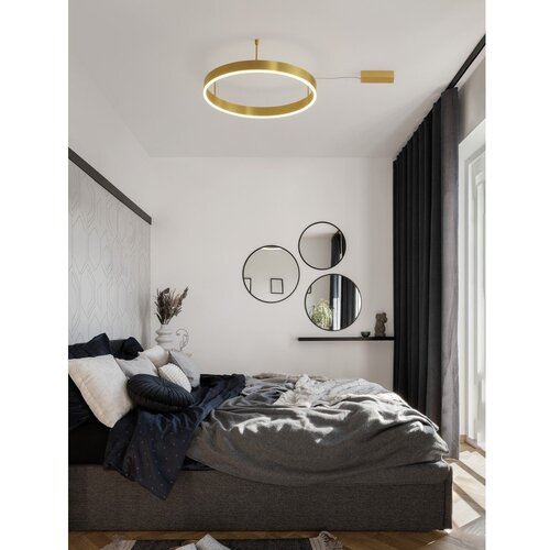 Nova Luce Medeninasta aluminijasta LED zatemnitvena stropna svetilka Motif &amp;ndash; Slike