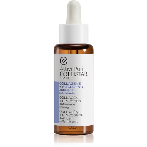 Collistar Attivi Puri Collagen+Glycogen Antiwrinkle Firming serum za obraz za zmanjšanje znakov staranja s kolagenom 50 ml Cene