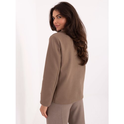 RUE PARIS Jacket-IT-KR-FL9559.02P-dark beige Slike