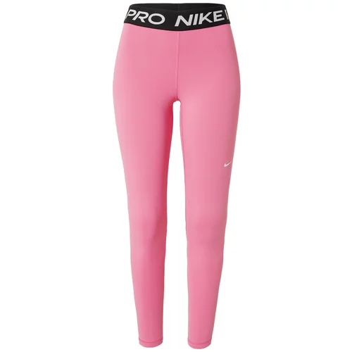 Nike Sportske hlače roza / crna / bijela