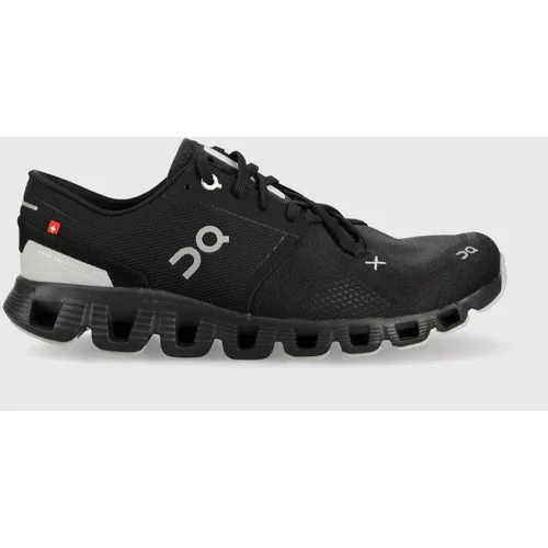 On-running Tekaški čevlji Cloud X 3 črna barva, 6098705