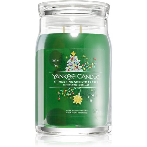 Yankee Candle Mirisna sveća SHIMMERING CHRISTMAS TREE velika 567g 60-90 sati Cene