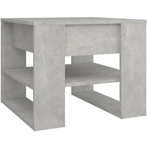  Stolić za kavu boja betona 55,5x55x45 cm konstruirano drvo Slike