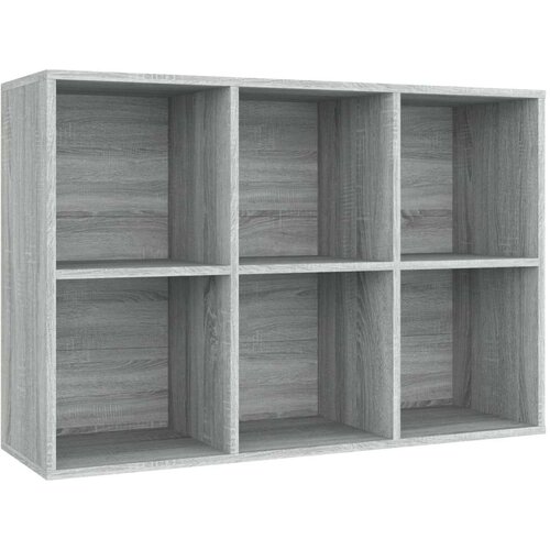 VidaXL Knjižna omara/komoda siva sonoma 66x30x98 cm inženirski les Slike