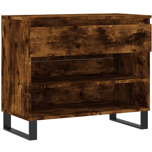 Maison Chic Omarica za obutev - Kopa za čevlje dimljeni hrast 70x36x60 cm inženirski les, (21776688) Cene