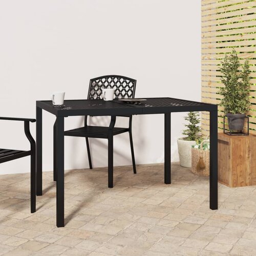 vidaXL Vrtna miza antracitna 110x80x72 cm jeklo Cene