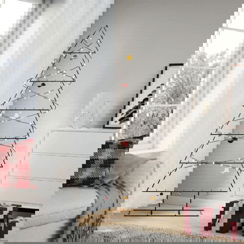 vidaXL Metalno ukrasno božićno drvce crno 180 cm Cijene