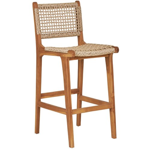 House Nordic Barska stolica od masivne tikovine u prirodnoj boji (visine sjedala 60 cm) Derby – Cijene