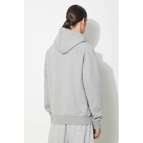 Carhartt WIP Dukserica Hooded Chase Jacket za mu&amp;scaron;karce, boja: siva, s kapuljačom, melanž, I033664.00MXX Slike
