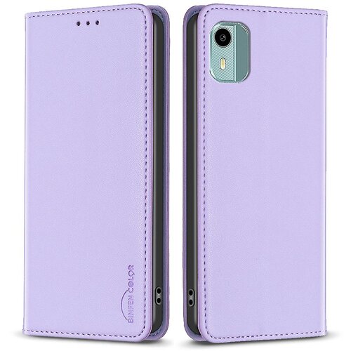 INORCO BINFEN COLOR BF18 Za Nokio C12 4G/C12 Plus/C12 Pro PU usnje, držalo za kartice, ovitek za telefon, torbica s stojalom proti padcem, (22036038) Slike