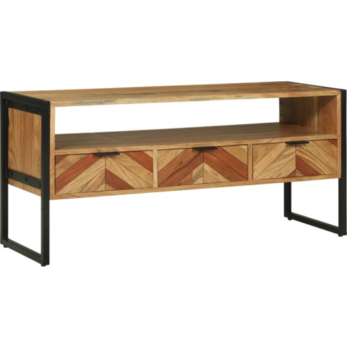 VidaXL TV Kabinet 100x35x50 cm Čvrsto Drvo Bagrem Slike