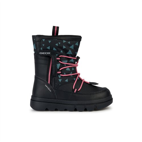 Geox Black Girls Ankle Boots Willaboom Abx - Girls Cijene