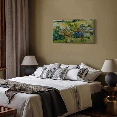 Slika - Vincent Van Gogh &amp;ndash; Farms near Auvers 60x30 Premium Print Slike