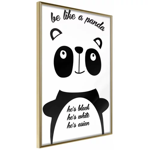  Poster - Tolerant Panda 20x30