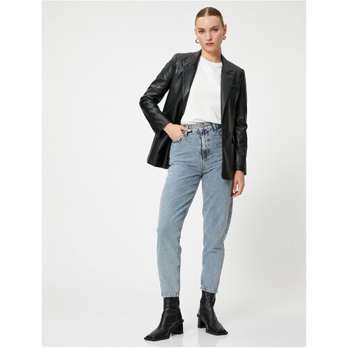 Koton High Waisted Denim Pants Crop Leg - Lucy Jean Slike
