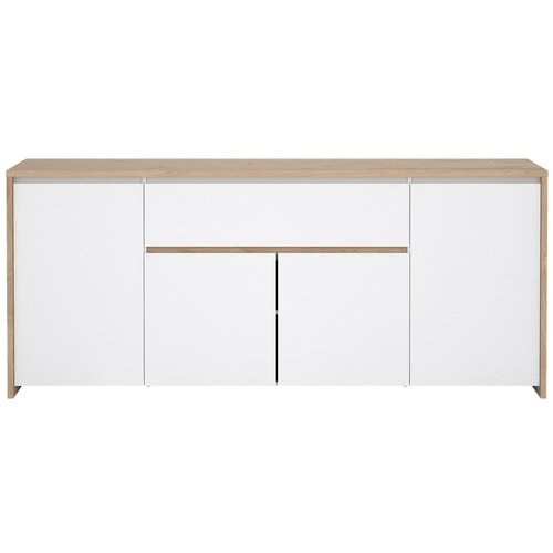 Tvilum Bijela/u prirodnoj boji komoda u dekoru hrasta 197x84x48 cm Next – Cijene