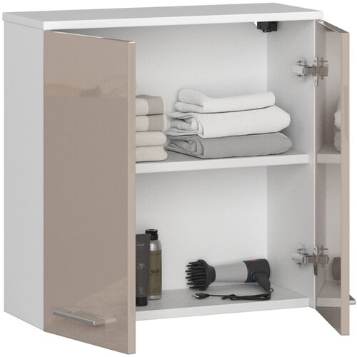 AKORD Viseca omara W 60 cm FIN 2D - bela-kapučinova sijaj, (21714017) Cene