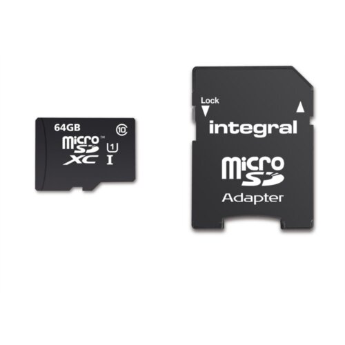 Integral 64GB SMARTPHONE & TABLET MICRO SDXC class10 UHS-I U1 90MB/s SPOMINSKA KARTICA+ SD ADAPTER Cene