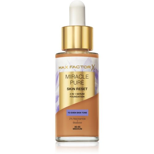 Max Factor Miracle Pure Serum Foundation nijansa 80-85 Medium 30 ml Slike