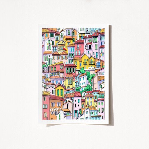 Wallity Poster 2035, 50x70 cm, Šareni Cene
