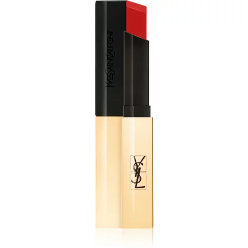 Yves Saint Laurent Rouge Pur Couture The Slim tanka matirajoča šminka z usnjenim učinkom odtenek 28 True Chili 2,2 g