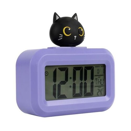 i-Total Sat Budilnik Cats Digitalni Crni XL2835 Cene