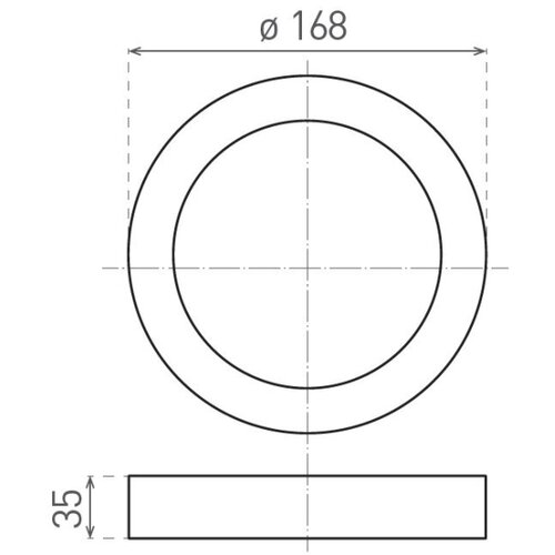  LED plafonsko svetlo FENIX LED/12W/230V 2900/3900/5800K prečnik 16,8 cm belo Slike