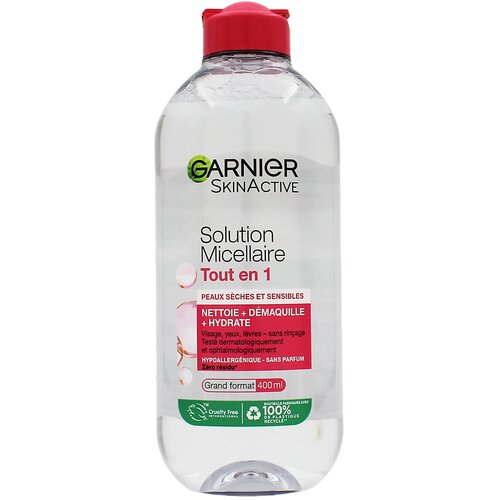 Garnier skinactive All-in-1 micellar solution micelarna voda za osjetljivu kožu 400 ml Slike