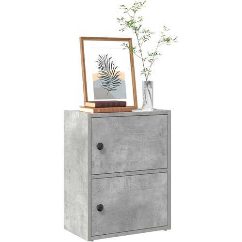  Regal za knjige boja betona 40x24x52 cm konstruirano drvo Cijene