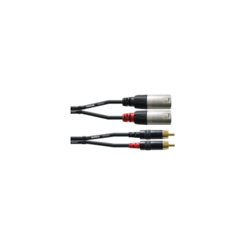 Cordial CFU 3 MC Unbalanced Twin kabel, črn, 3m Slike