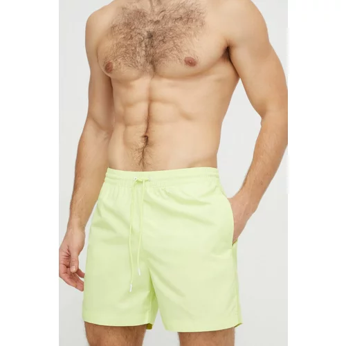 Calvin Klein Kopalne kratke hlače zelena barva