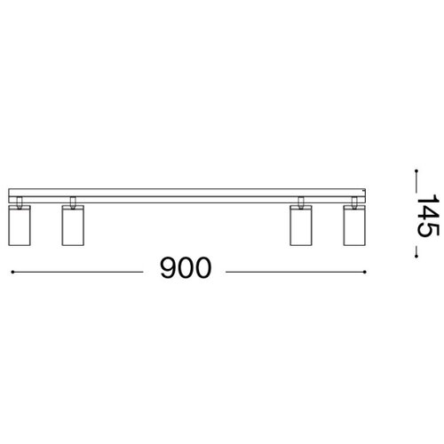 Ideal Lux - LED spot svetiljka PROFILO 4xGU10/7W/230V bela Slike