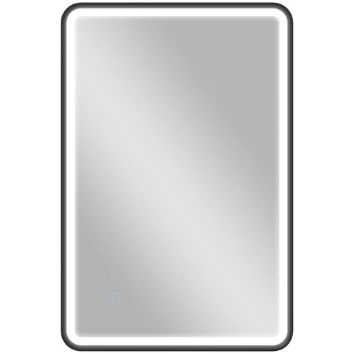  LED kupaonsko ogledalo 90 x 60 cm svjetla 3 boje prigu&amp;scaron;ljivo memorijska funkcija horizontalno i vertikalno crno Slike