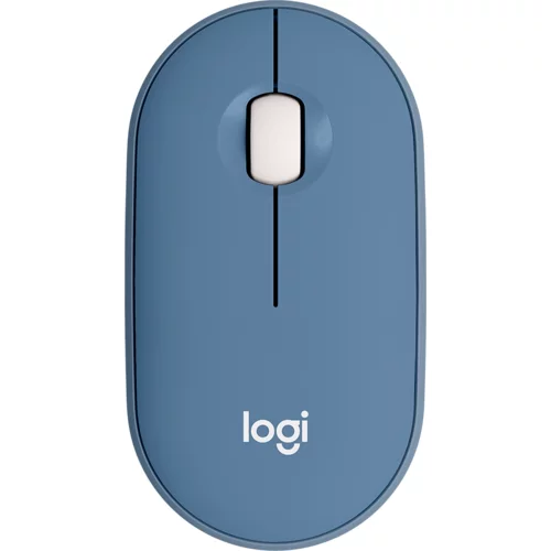 Logitech Pebble M350 Wireless Mouse - BLUEBERRY - 2.4GHZ/BT - EMEA - CLOSED BOX - 910-006753