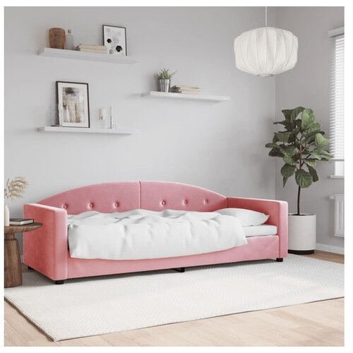 vidaXL Raztegljiva postelja roza 80x200 cm žamet Cene