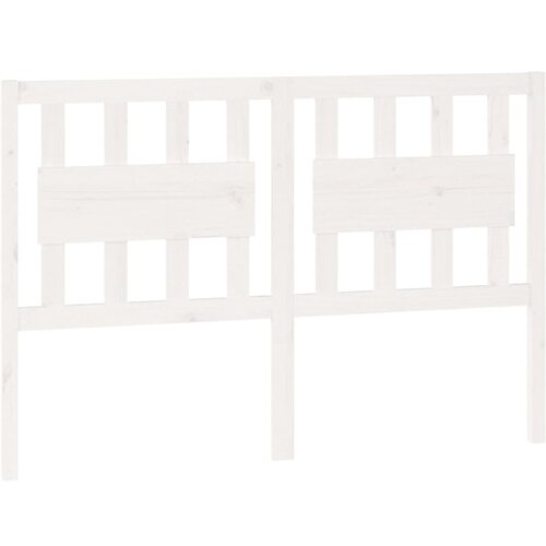 Maison Chic Posteljno vzglavje - Vzglavna omarica - Nočna omarica belo 140,5x4x100 cm trdna borovina, (21706466) Cene