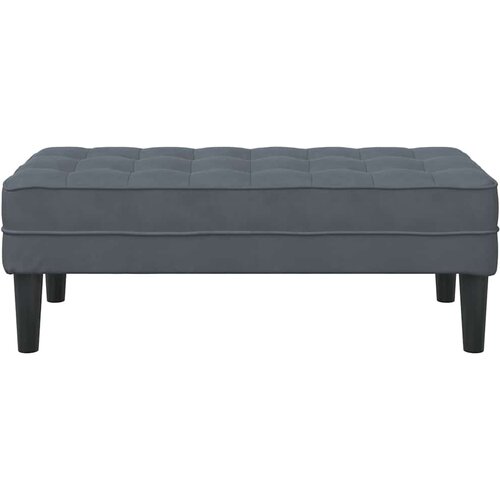  Klupa s jastukom Tamno siva 113 x 57 x 39 cm Bar&amp;scaron;un Slike