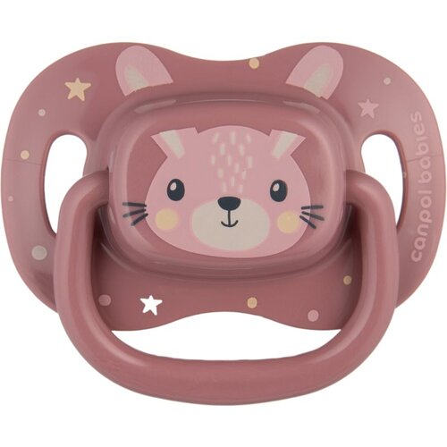 Canpol Cute Animals Soother 18m+ duda Pink 1 kom Slike