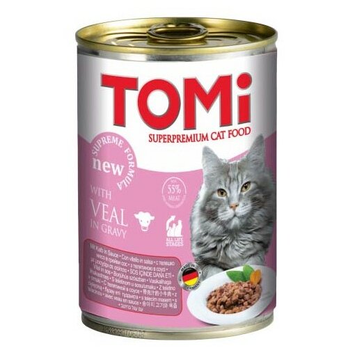 Tomi vlažna hrana za mačke teletina u sosu 400g Cene