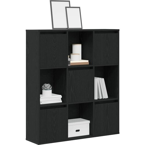 vidaXL Regal za knjige crni hrasta 89x24x101,5cm od konstruiranog drva Cijene