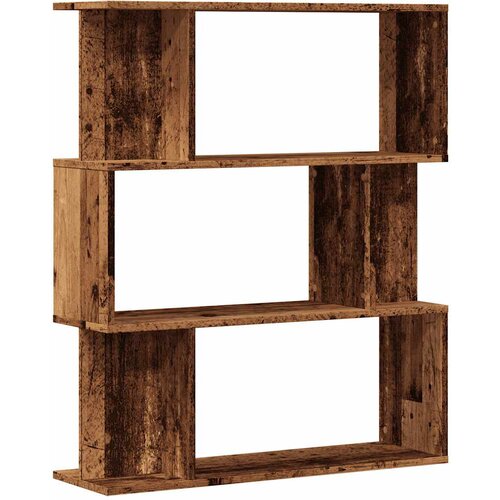 Maison Chic Knjižna omara - Knjižni regal starinski les 80x24x96 cm inženirski les, (21725429) Slike