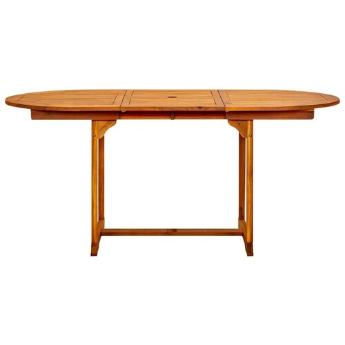 VidaXL Vrtni blagovaonski stol (120-170) x 80 x 75 cm od drva bagrema Slike