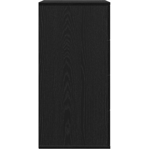 VidaXL Ormarić / Komoda Crni hrast 60 x 39 x 80 cm Konstruirano drvo Slike