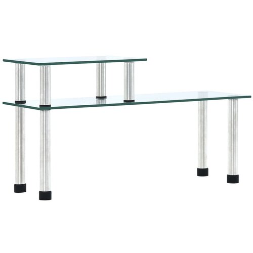 VidaXL Kuhinjska polica prozorna 45x16x26 cm kaljeno steklo Slike