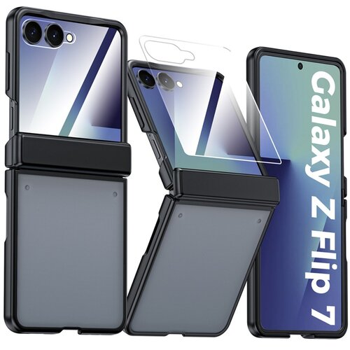 INF Združljivo ohi&scaron;je iz PC za&scaron;čite za Samsung Galaxy Z Flip7 - Popolna pokritost Black, (5000275004) Cene