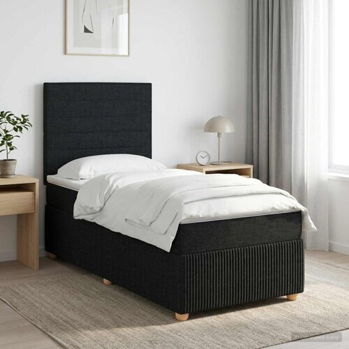  Boxspring krevet s madracem Crna 80 x 200 cm Tkanina - Crna 80 x 200 cm Dizajn linija Cene