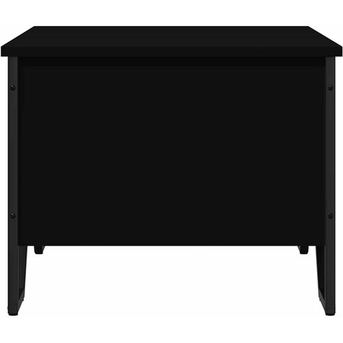  Stolić za kavu crni 75x51x40 cm od konstruiranog drva Slike