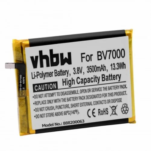 VHBW Baterija za Blackview BV7000 / BV7000 Pro, 3500 mAh