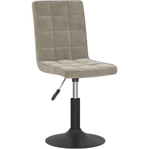 VidaXL Okretne blagovaonske stolice 4 kom svjetlosive bar&amp;scaron;unaste Slike