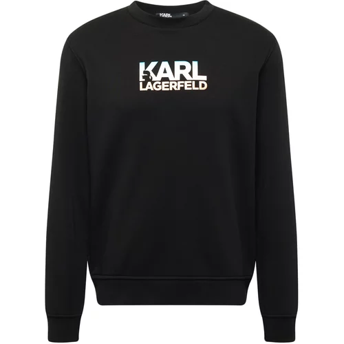 Karl Lagerfeld Sweater majica azur / svijetlonarančasta / crna / bijela